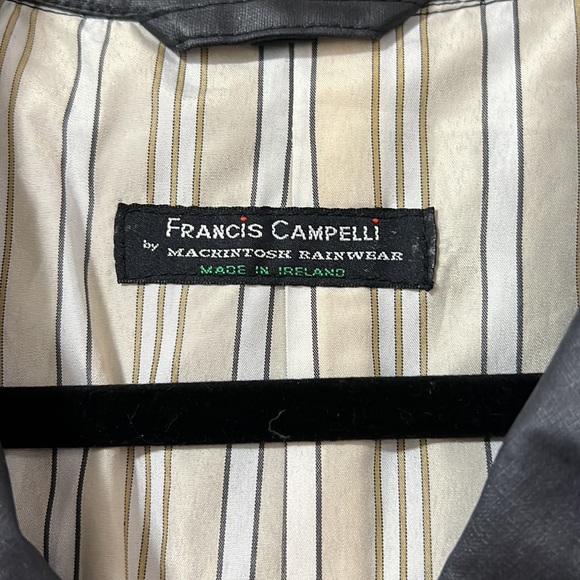 Francis Campelli Coat by Mackintosh Rainwear Belted Trench Waterproof Size 14 - Picture 2 of 9